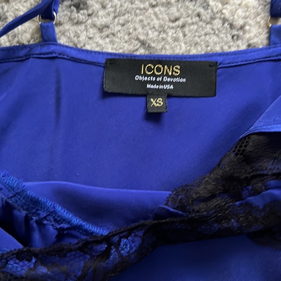 ICONS OBJECTS OF DEVOTION LACE TRIM CAMI - Picture 3 of 3